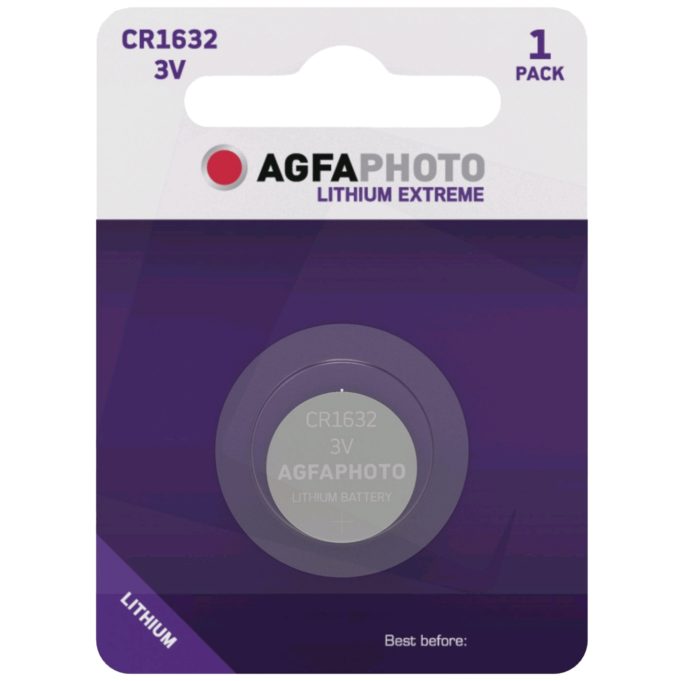 Agfa Baterija litijska, CR1632, 3V, dugmasta, blister 1 kom. - CR1632 B1