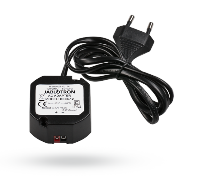 Jablotron Adapter za napajanje, DC 12 V / 0.5 A - DE06-12
