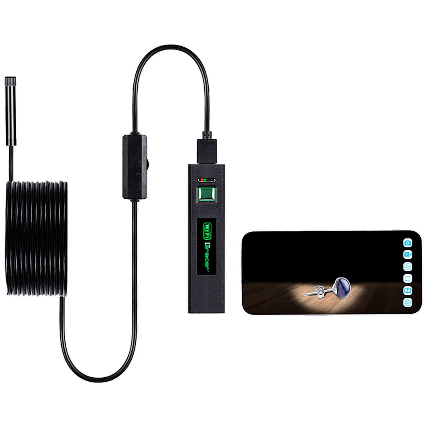 Tracer Kamera , endoskopska, LED, WiFi, vodootporna - HARDWIRE 5M 8MM LED WIFI