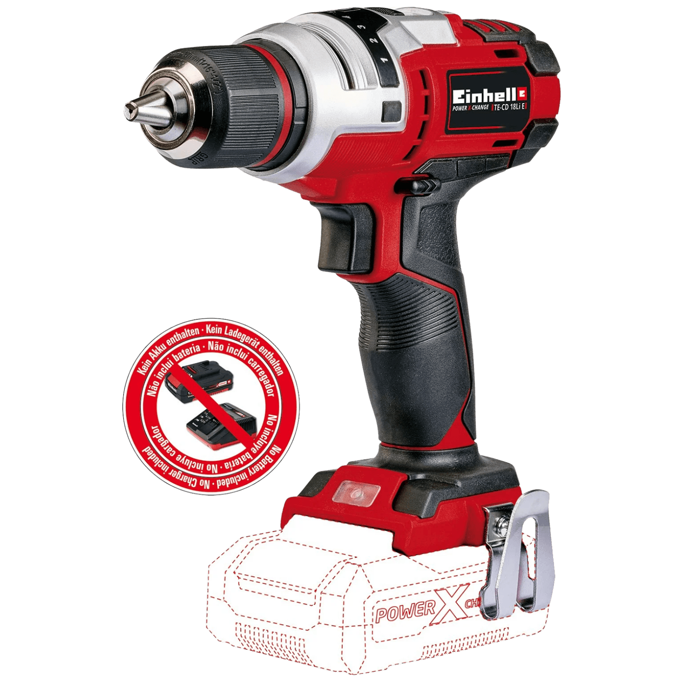 Einhell Aku bušilica, odvijač, bez baterije - Power X-Change TE-CD 18 Li E