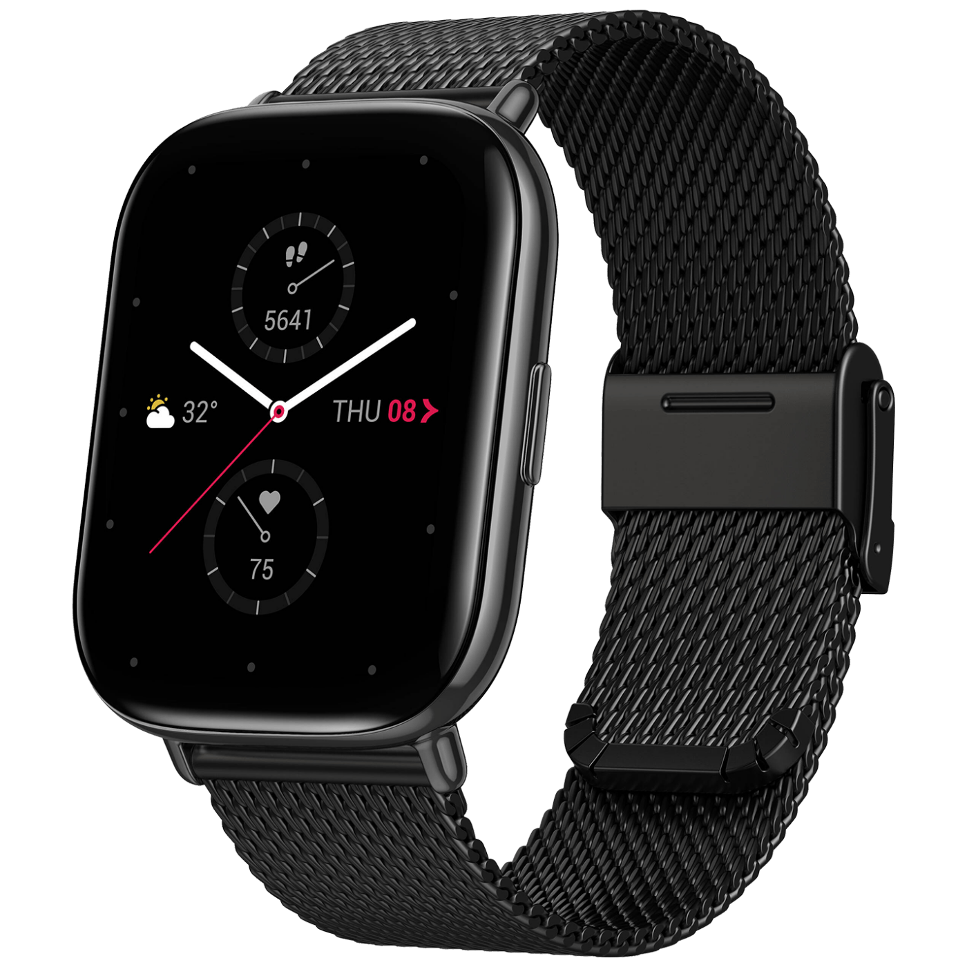Amazfit SAT pametni, 1.65" AMOLED, vodootporan 5ATM, BT - Zepp E (square) Metallic Black S.E