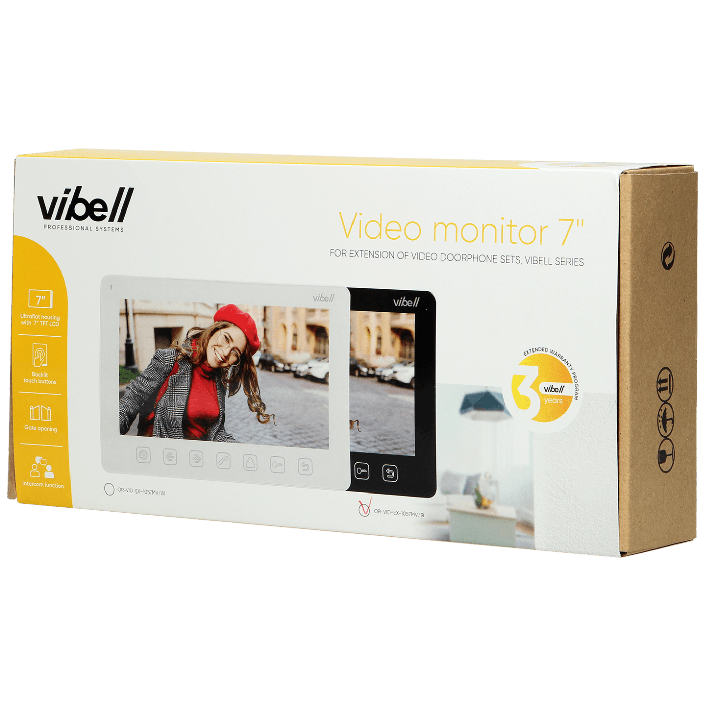 Vibell Video interfon, unutarnja jedinica, Vibell series - OR-VID-EX-1057MV/B