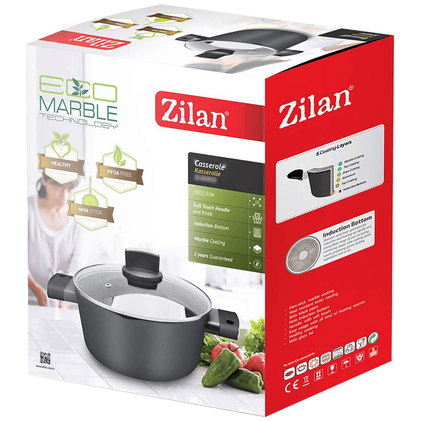 Zilan Lonac sa staklenim poklopcem, 26 cm - ZLN0850