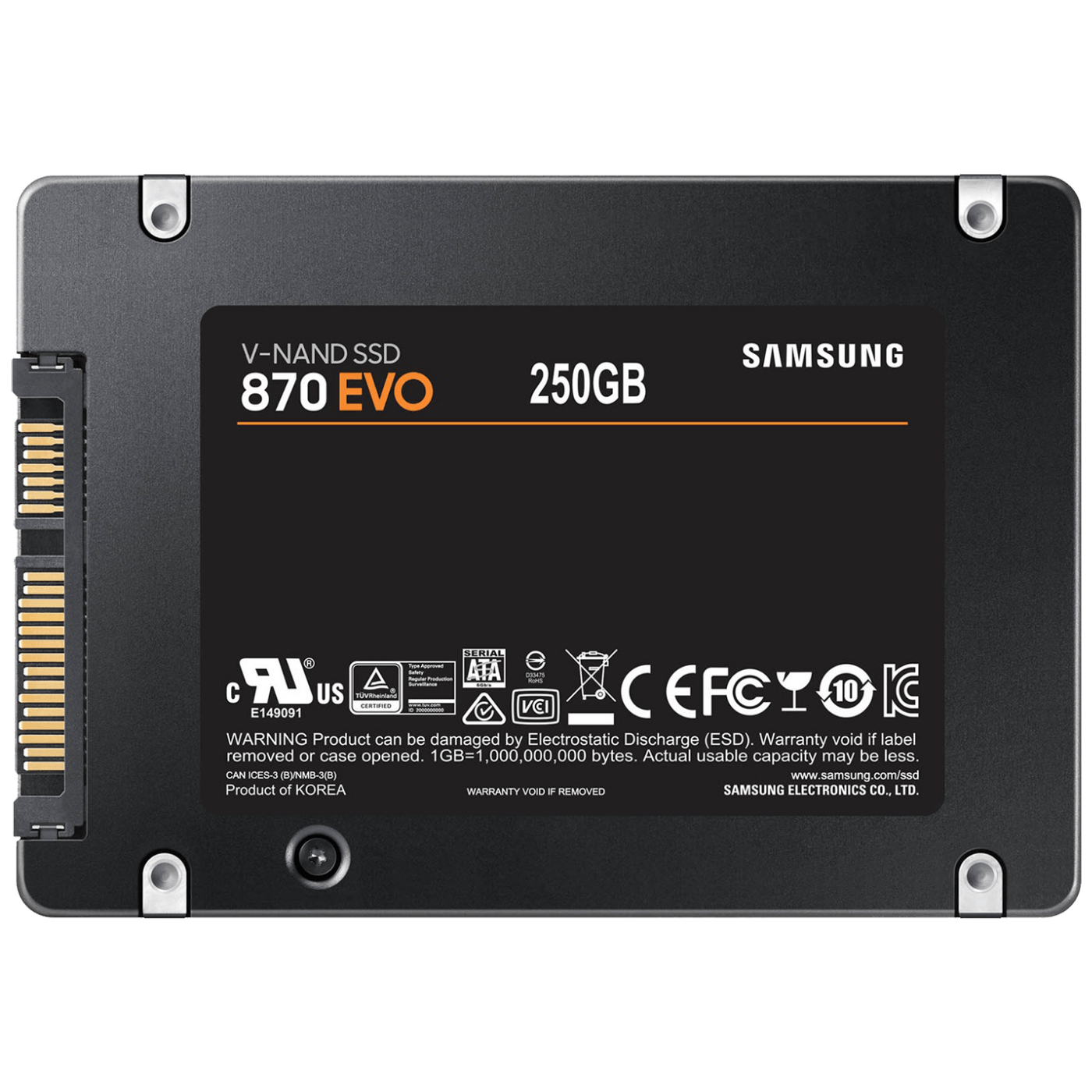 Samsung SSD Disk 2.5", kapacitet 250GB, SATA III, 870 EVO - MZ-77E250B