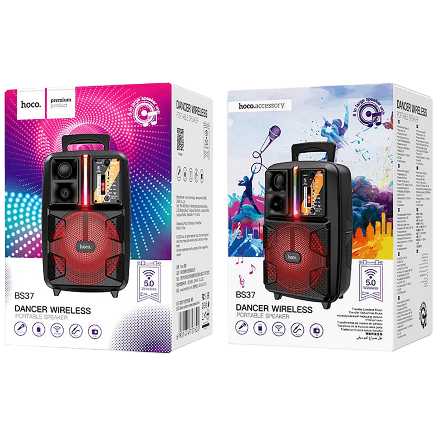 hoco. Zvučnik bežični sa mikrofonom, Bluetooth, 10 W, FM,USB,AUX - BS37 Dancer