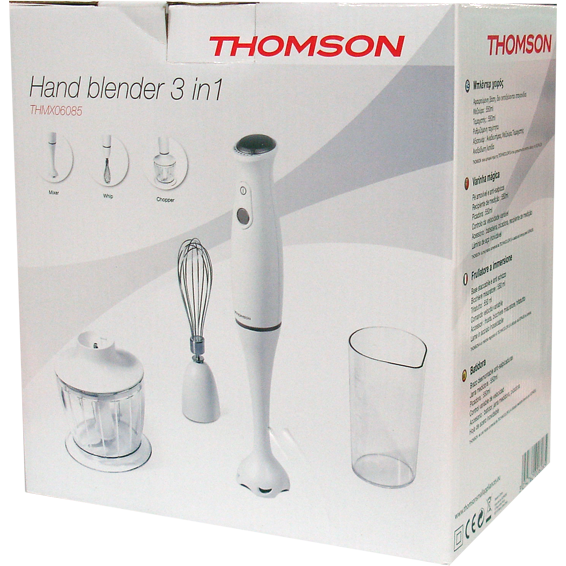 Thomson Mikser štapni, 200W, sa dvije posude, boja bijela - THMX06085