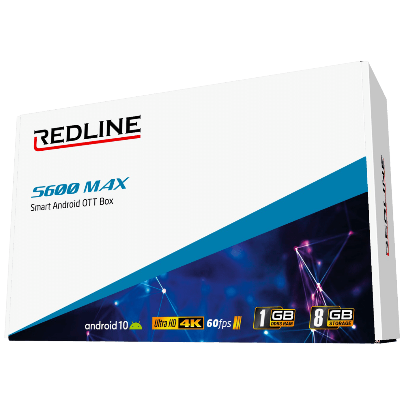 REDLINE Prijemnik IPTV@Android 10, 4K, 1 / 8 GB, Dual Band WiFi - S600 Max