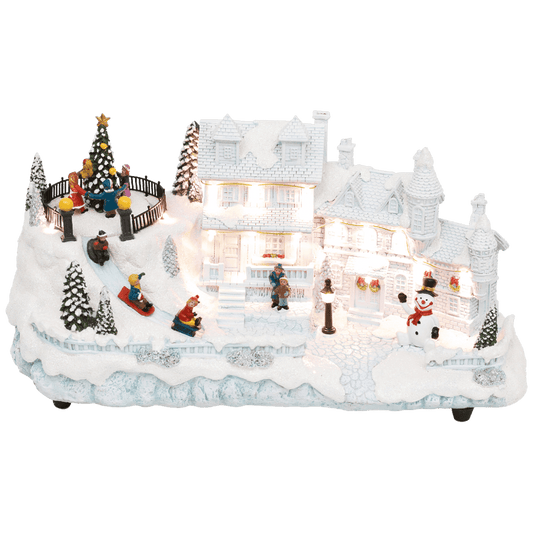 home Dekorativna LED rasvjeta, Diorama, bijela kuća - DRM 16