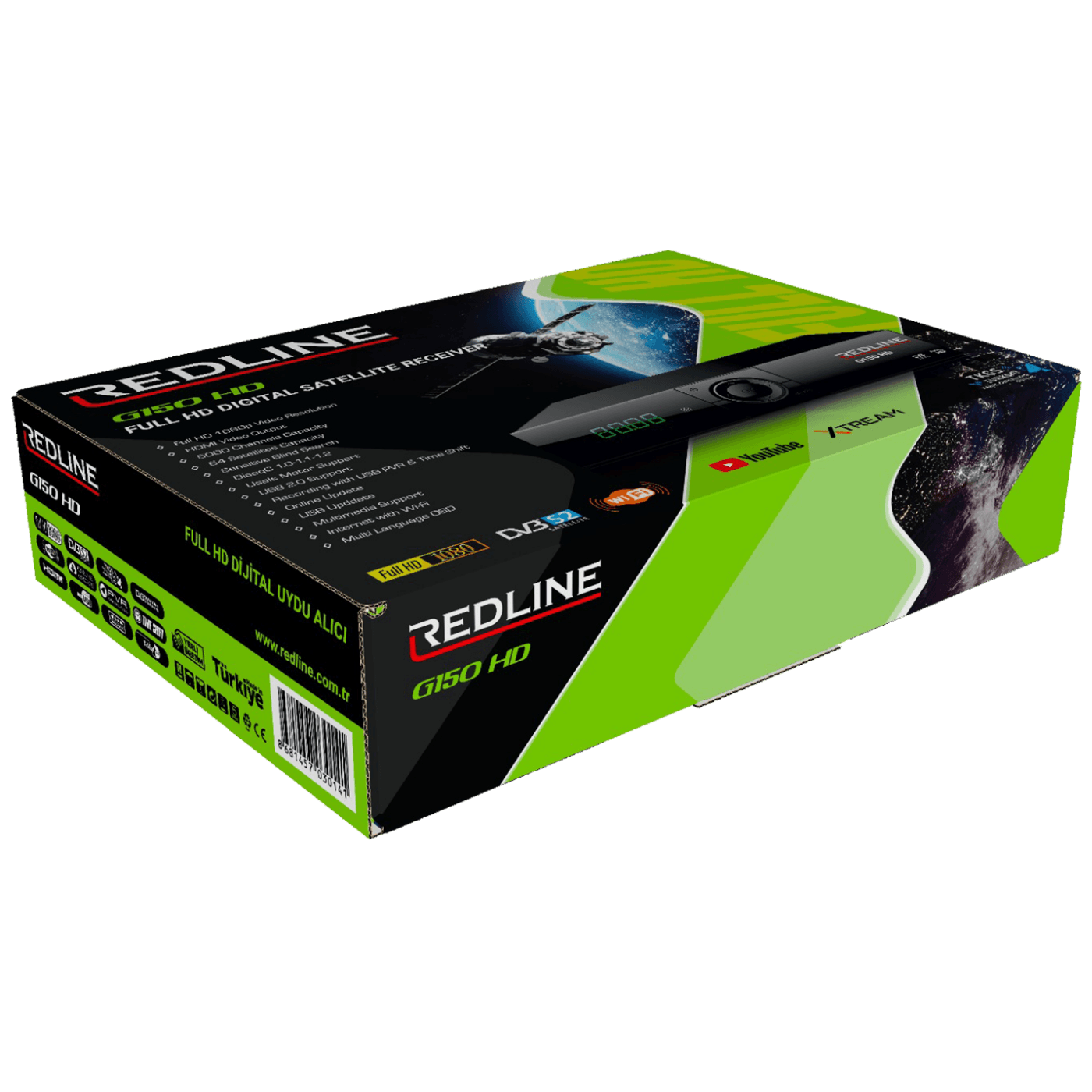 REDLINE Prijemnik satelitski DVB-S2, Full HD - G150