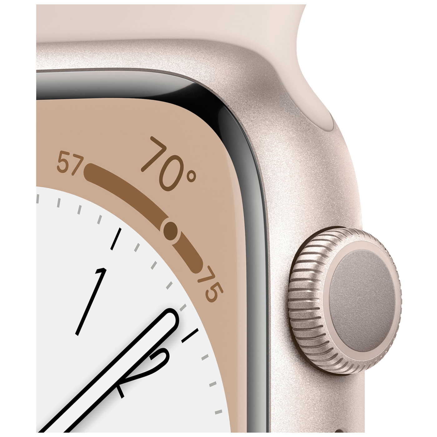 Apple Pametni sat, 1.69" LTPO OLED zaslon, vodootporan BT, WiFi - Watch Series 8 GPS 41mm Starlight