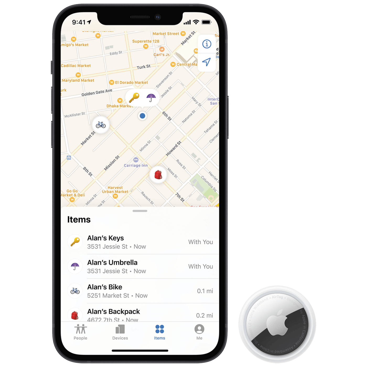 Apple AirTag, lokator - AirTag MX532