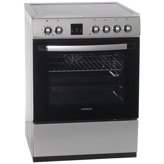 Končar Štednjak 4 staklokeramičke ringle, pećnica 65l, A - ST6040GKFCU4