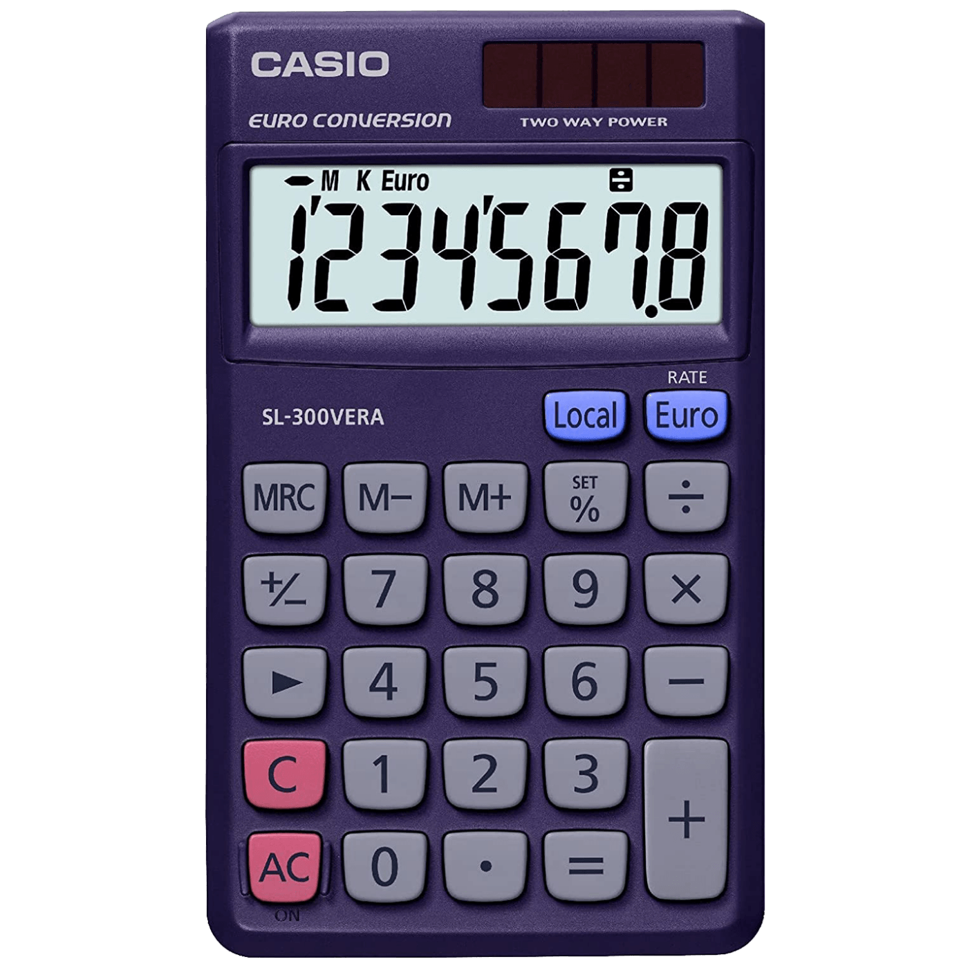 Casio Kalkulator, džepni, solarno / baterijsko napajanje - SL-300VERA