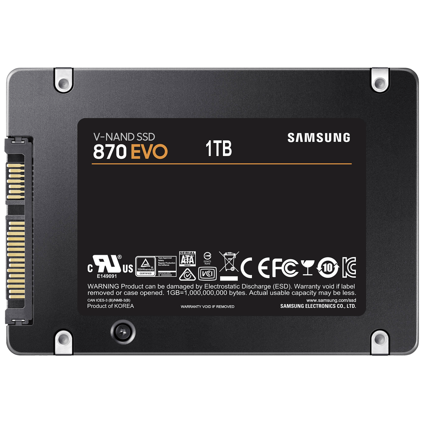 Samsung SSD Disk 2.5", kapacitet 1TB, SATA III, 870 EVO - MZ-77E1T0B/EU