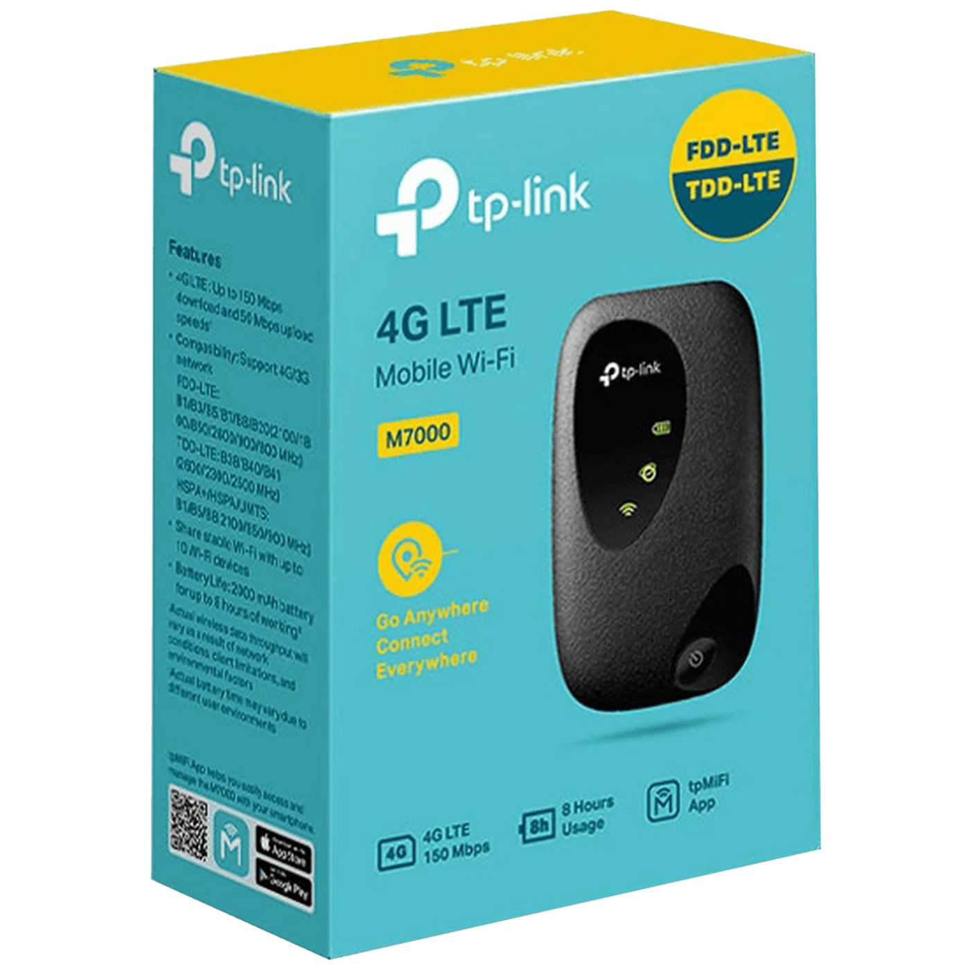 TP-LINK 4G LTE mobilni WiFi router, 150 Mbps, WiFi 300 Mbps - M7200