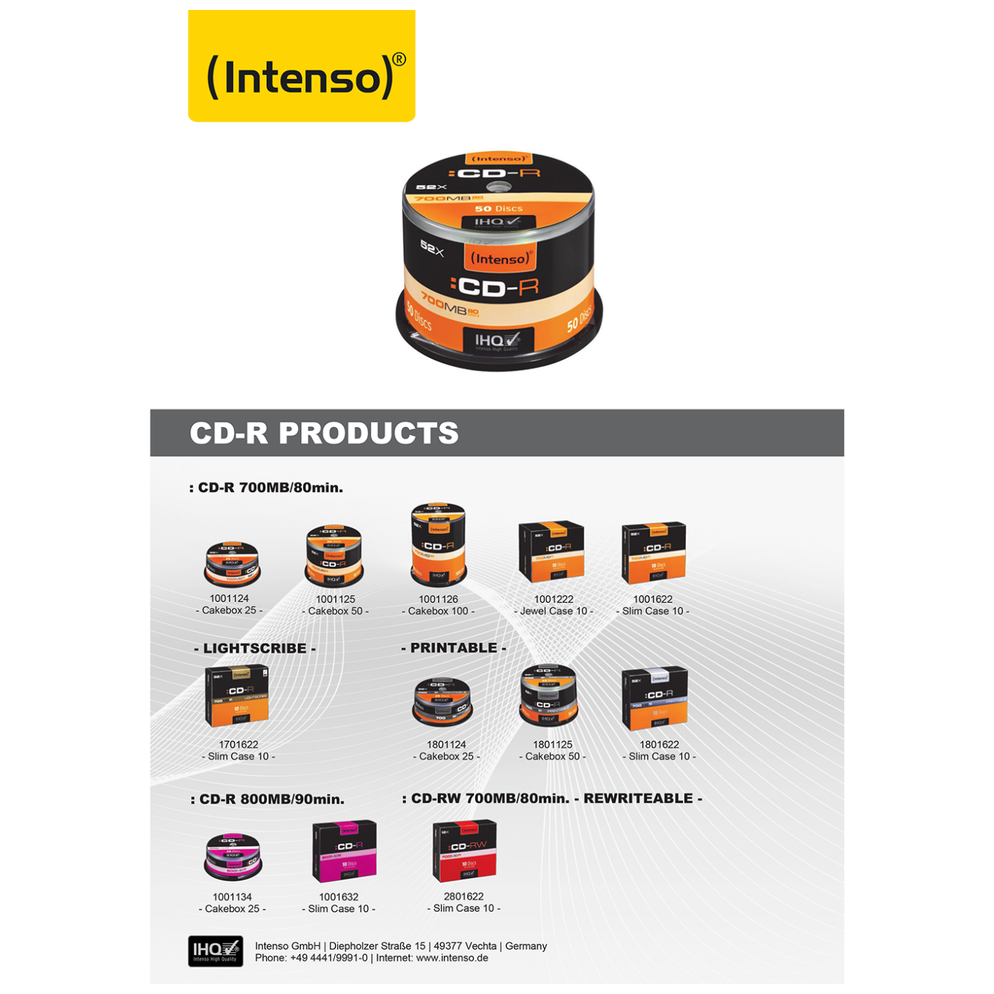 (Intenso) CD-R 700MB (80 min.) pak. 25 komada Cake Box - CD-R700MB/25Cake