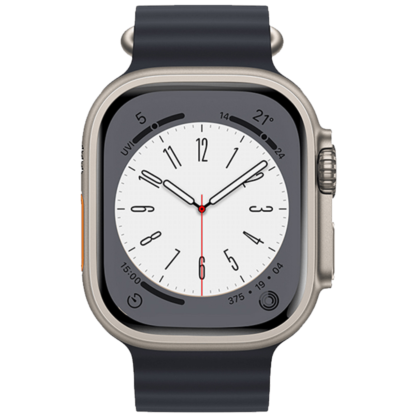 hoco. Silikonski remen za iWatch, 42/44/45/49mm, plava - iWatch WA12 Midnight Blue