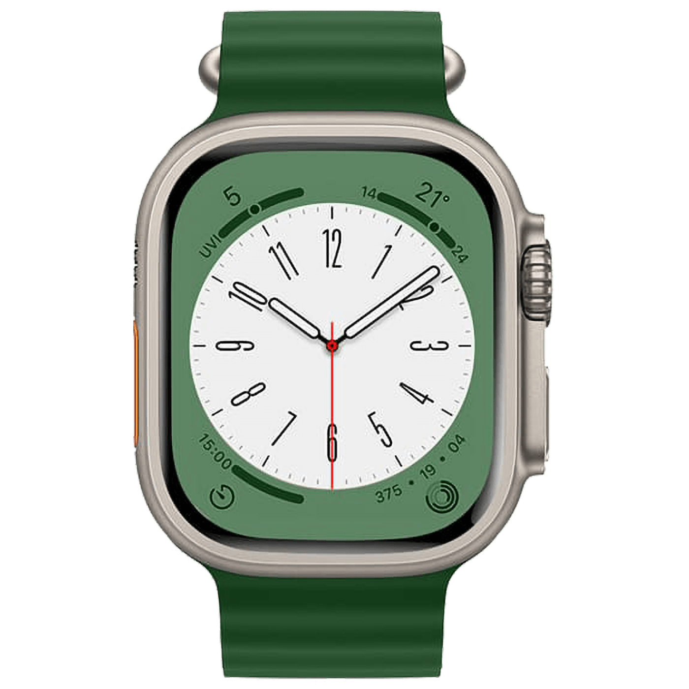 hoco. Silikonski remen za iWatch, 42/44/45/49mm, zelena - iWatch WA12 Alfa