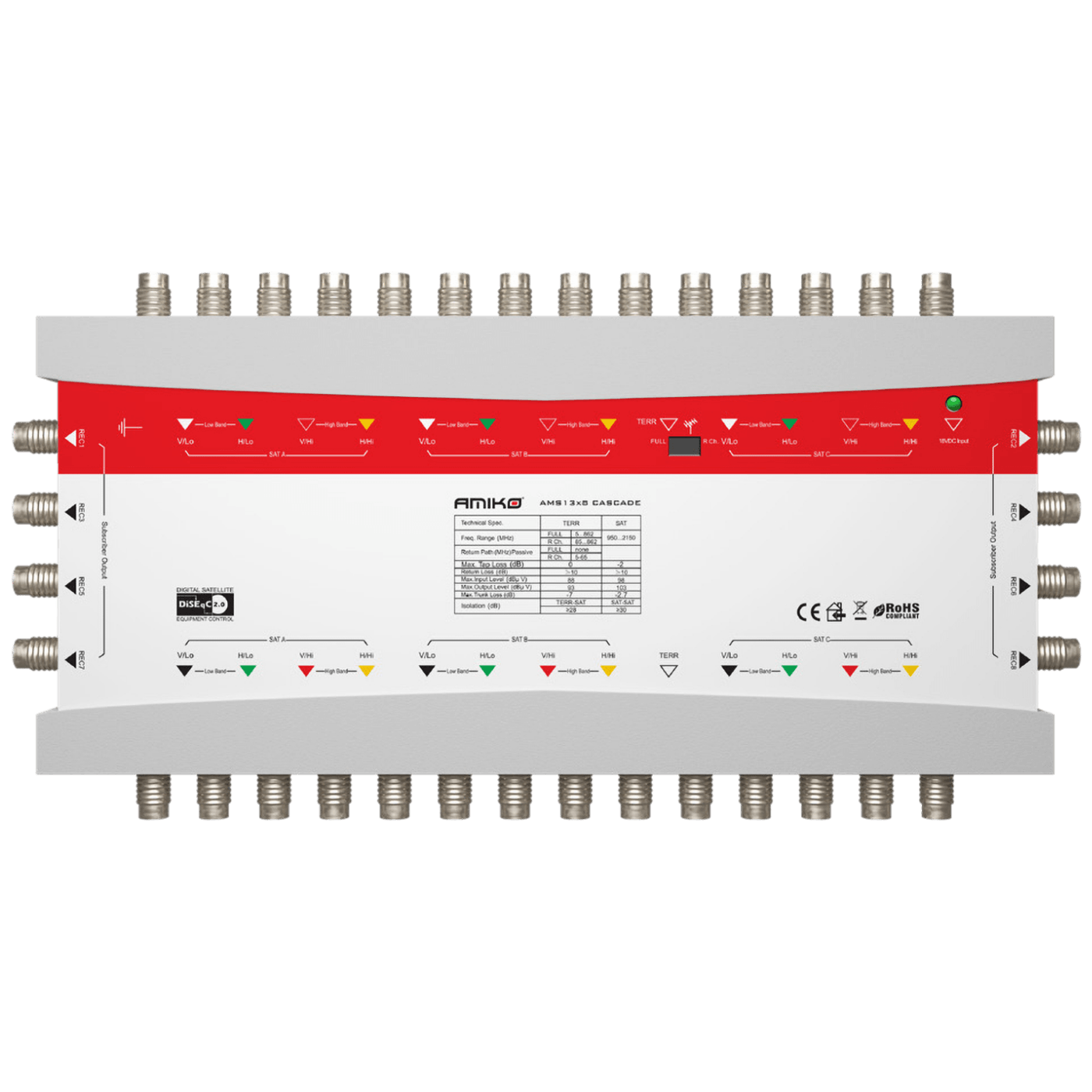 Amiko Multiswitch 13/8, kaskadni - AMS13/8
