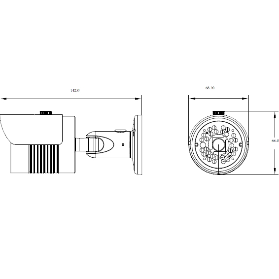 Eule Kamera IP, 2.4MP, PoE, 1/2.8" HD Lens, 3.6mm, IR20, Cloud - CAM-20IP2