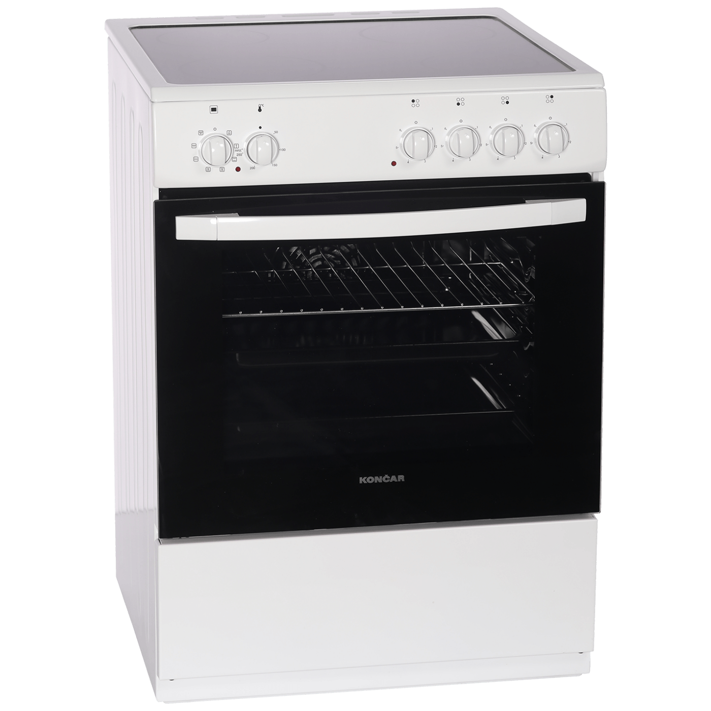 Končar Štednjak 4 staklokeramičke ringle, pećnica 65l, A - ST6040GKFB3