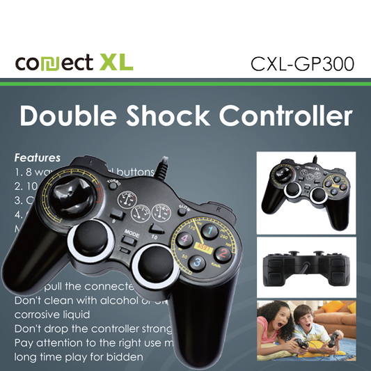 Connect XL Gamepad za PC sa vibracijom, 14 tipki/tastera, Double Shock - CXL-GP300