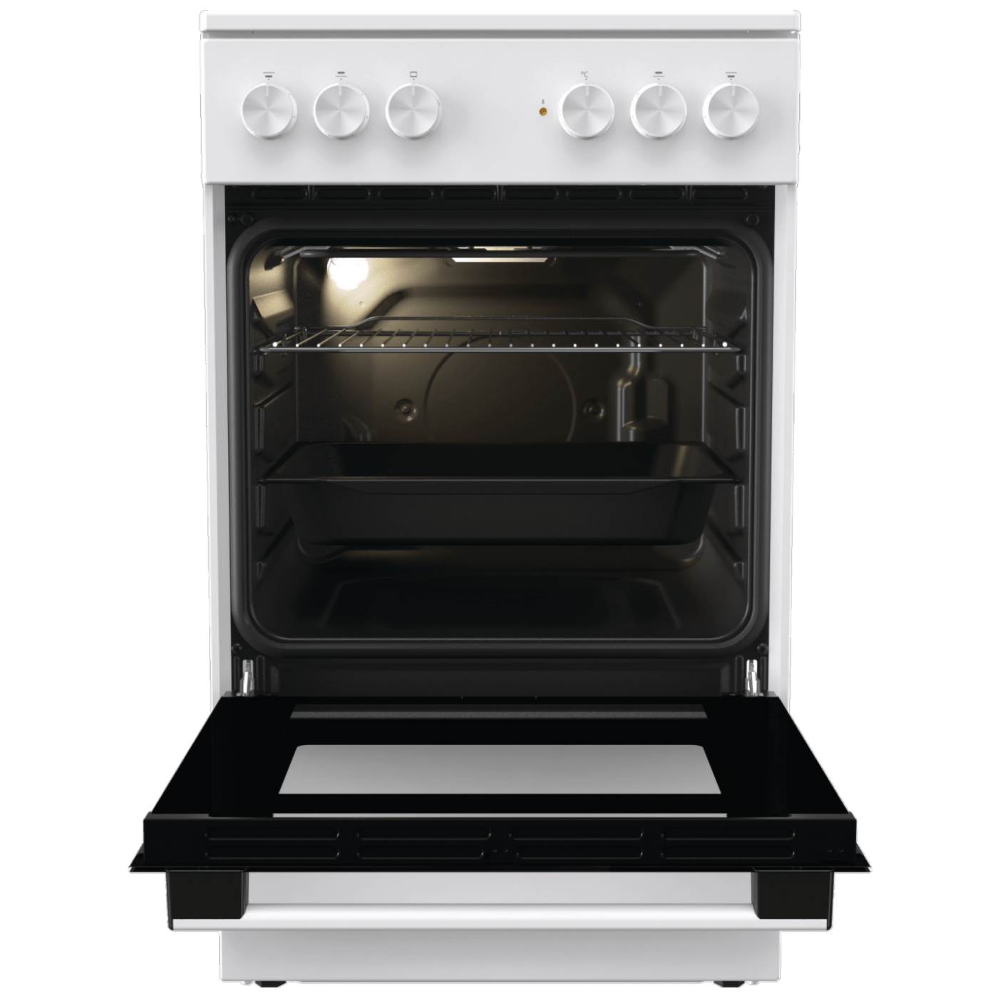 Gorenje Štednjak, staklokeramička ploča, 8000W, pećnica 68 lit, A - GEC5A11WG