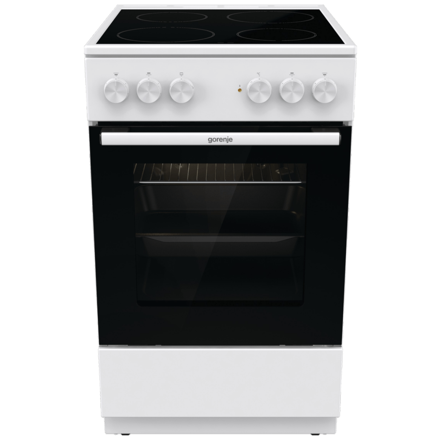 Gorenje Štednjak, staklokeramička ploča, 8000W, pećnica 68 lit, A - GEC5A11WG