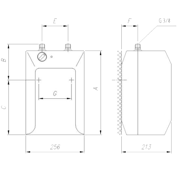 Gorenje Bojler niskotlačni 5l, 2000W, IP 24 - TEG5U