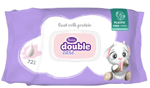 VIOLETA hidratantne maramice za bebe Soft Lotion, s kozjim mlijekom, 72/1 x 14