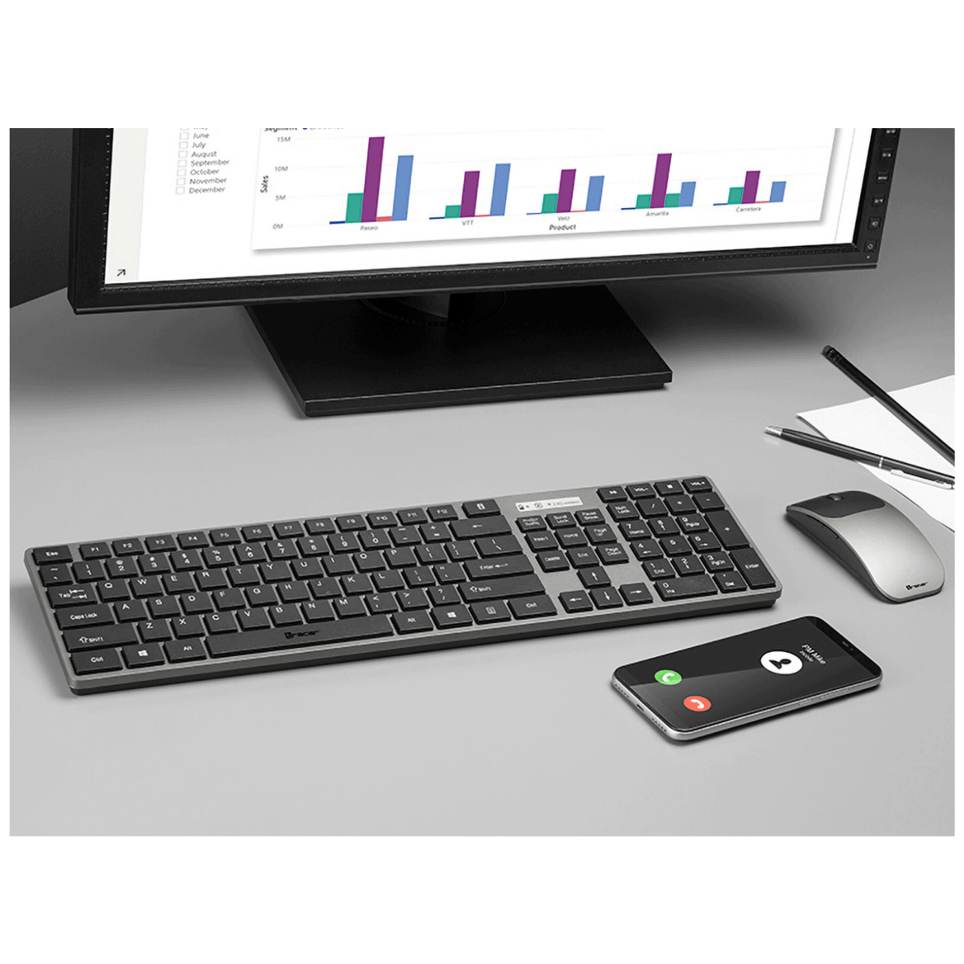 Tracer Tastatura + miš, bežični set, nano prijemnik - SET RF NANO USB