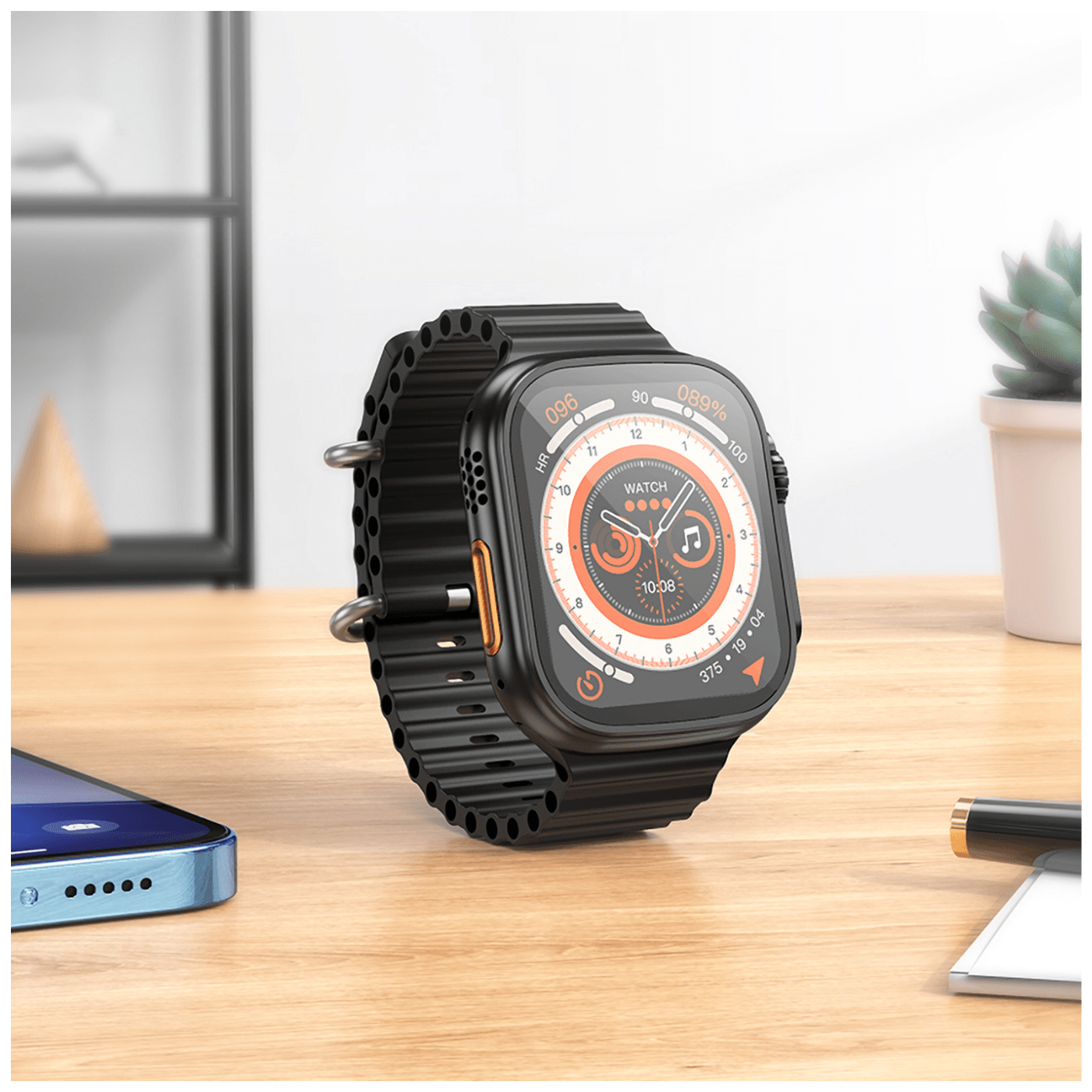 hoco. Pametni sat, 1.96" zaslon, Dual Bluetooth, IP67 - Y12 Black