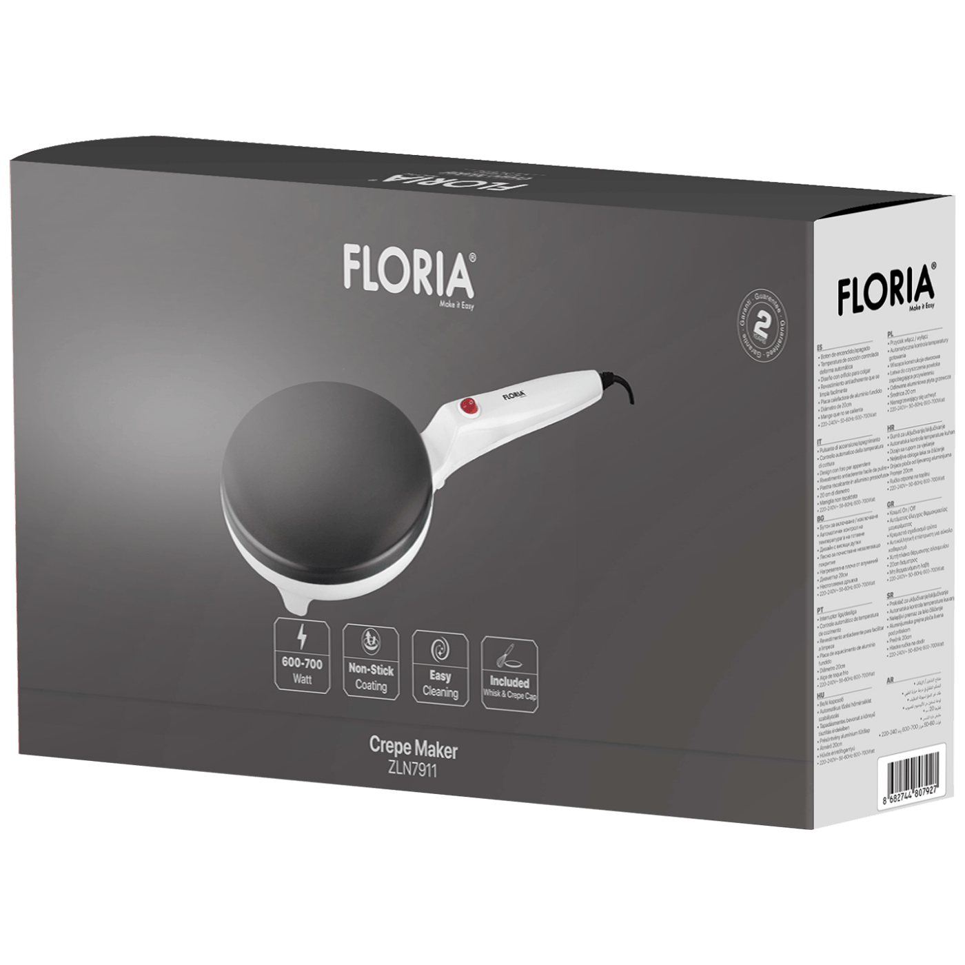 Floria Aparat za palačinke, 700 W - ZLN7911