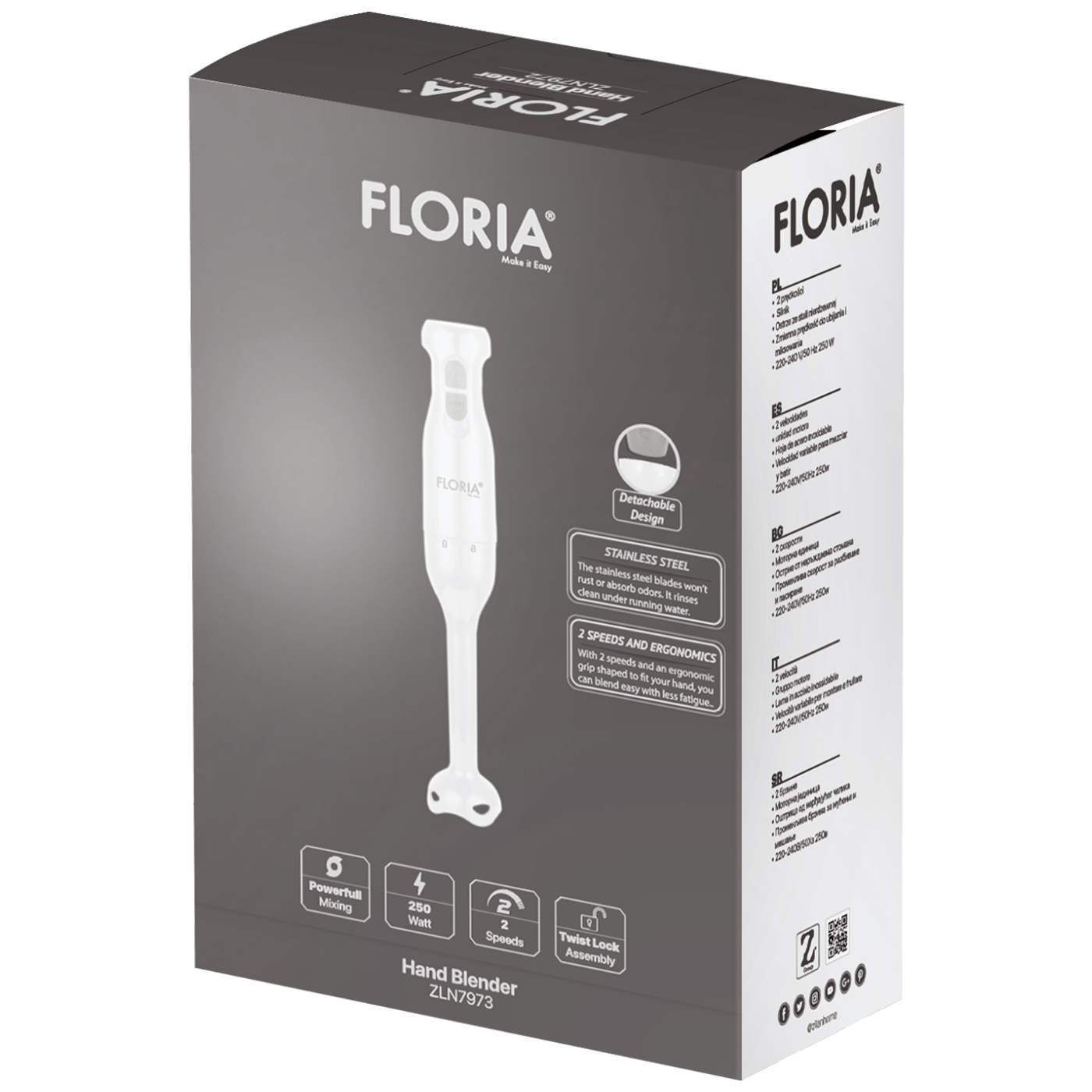 Floria Štapni mikser, 250 W, 2 brzine - ZLN7973