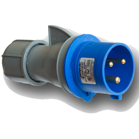 Famatel Utikač, 32A/220÷240, 3 Polni (2P+E), IP44 - 13203