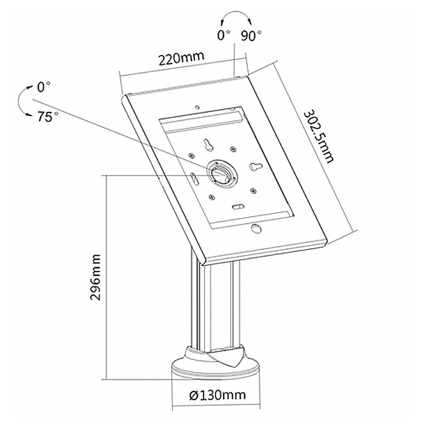 Maclean Stalak za iPad 2 / 3 / 4 / Air, Anti-theft - MC-677