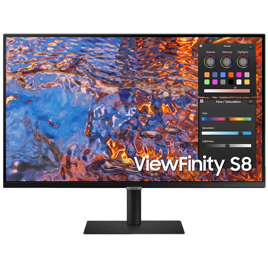 Samsung Monitor 32", Pivot, ViewFinity S8, UHD, HDMI, DisplayPort - LS32B800PXPXEN