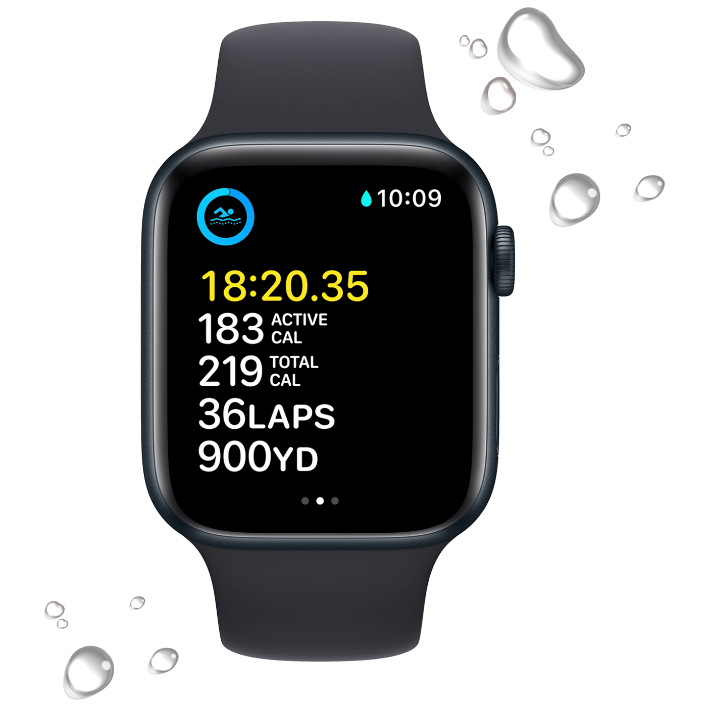 Apple SAT pametni, 1.78" LTPO OLED zaslon, vodootporan BT, WiFi - Watch SE 2022 44mm Midnight AC