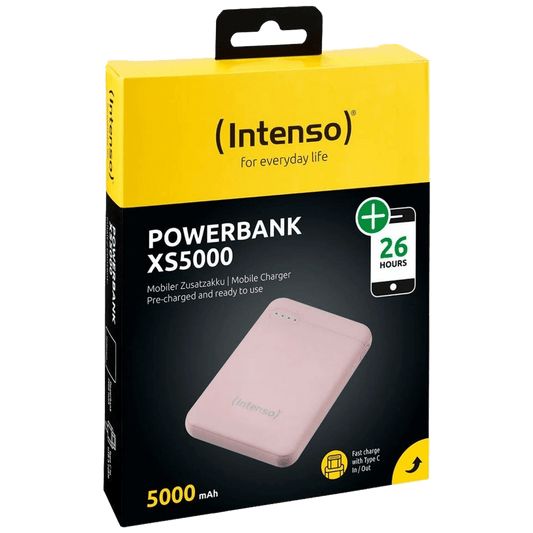 (Intenso) Prijenosni punjač za mobitele i tablete 5000mAh - POWERBANK XS5000 Rose