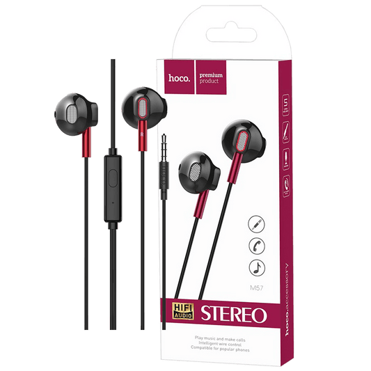 hoco. Slušalice sa mikrofonom, 3.5 mm,dužina kabela 1.2 met, crna - M57 Sky sound, Black