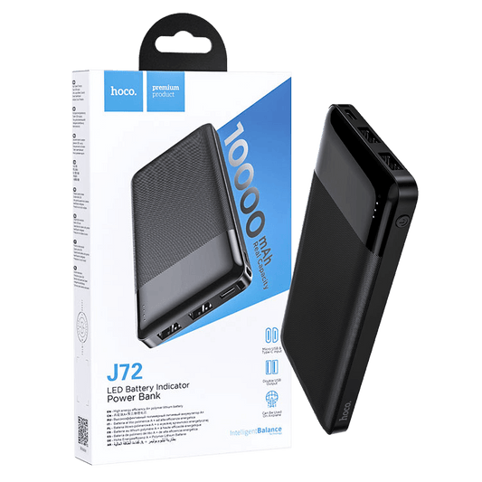 hoco. Punjač prijenosni za mobitele, 10000 mAh, 2A / 2A - J72 Easy travel