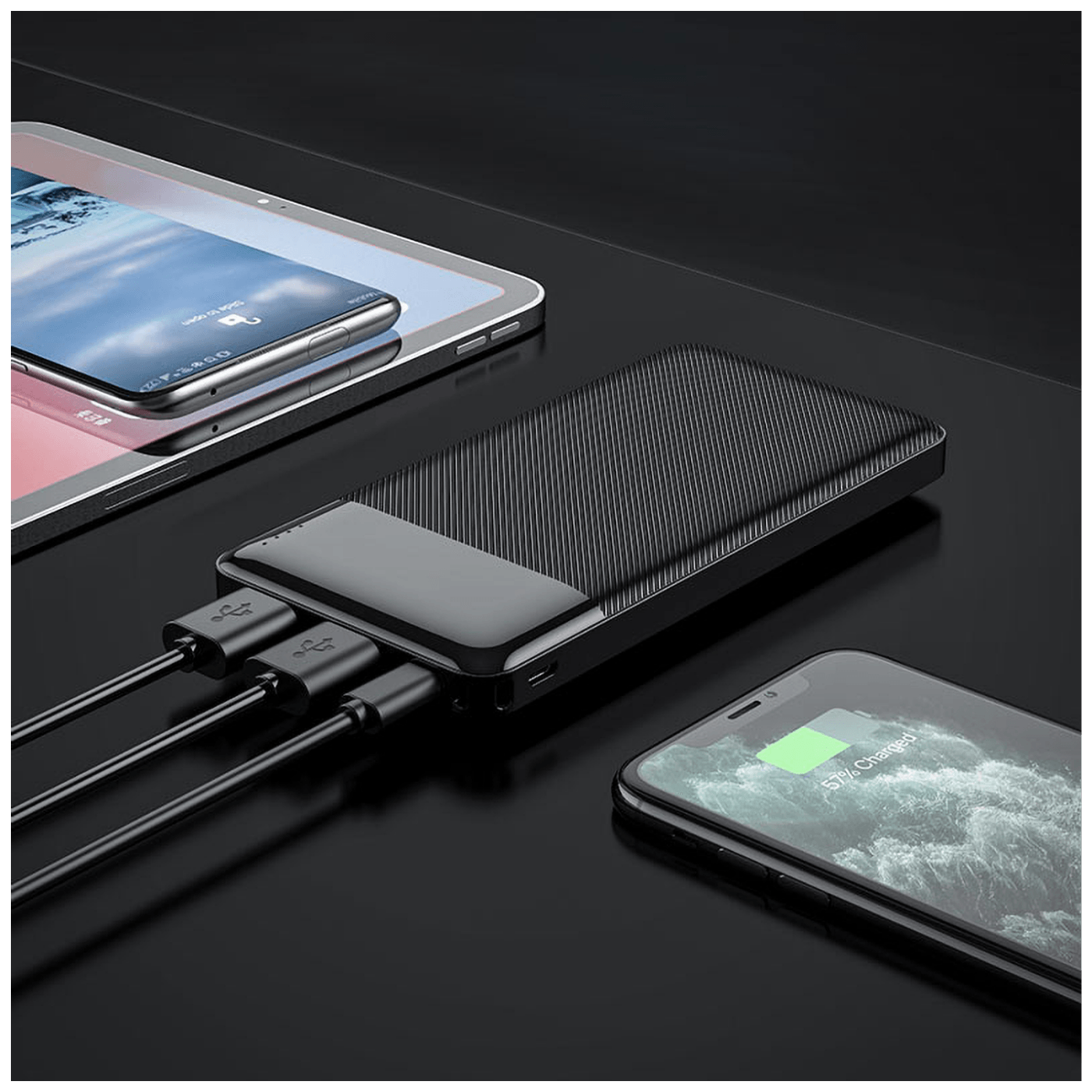 hoco. Punjač prijenosni za mobitele, 10000 mAh, 2A / 2A - J72 Easy travel