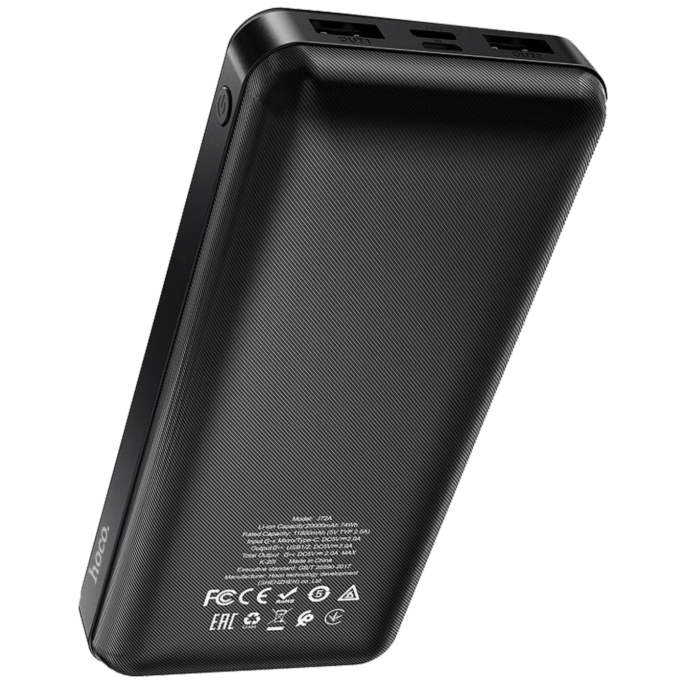 hoco. Punjač prijenosni za mobitele, 20000 mAh, 2A / 2A - J72A Easy travel