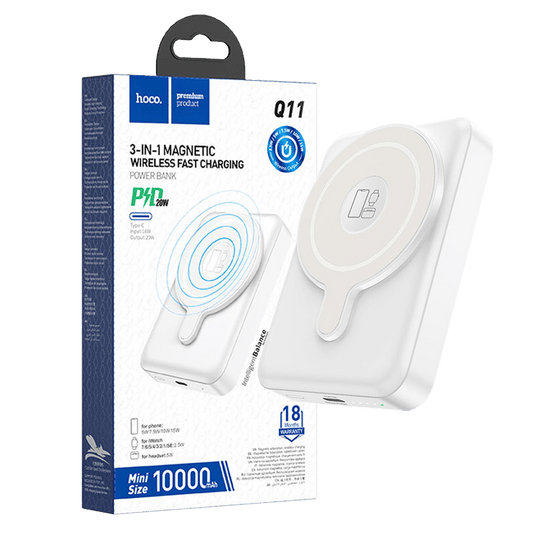 hoco. Punjač prijenosni, bežični, magnetic, 10000mAh, PD20W - Q11 Expressar