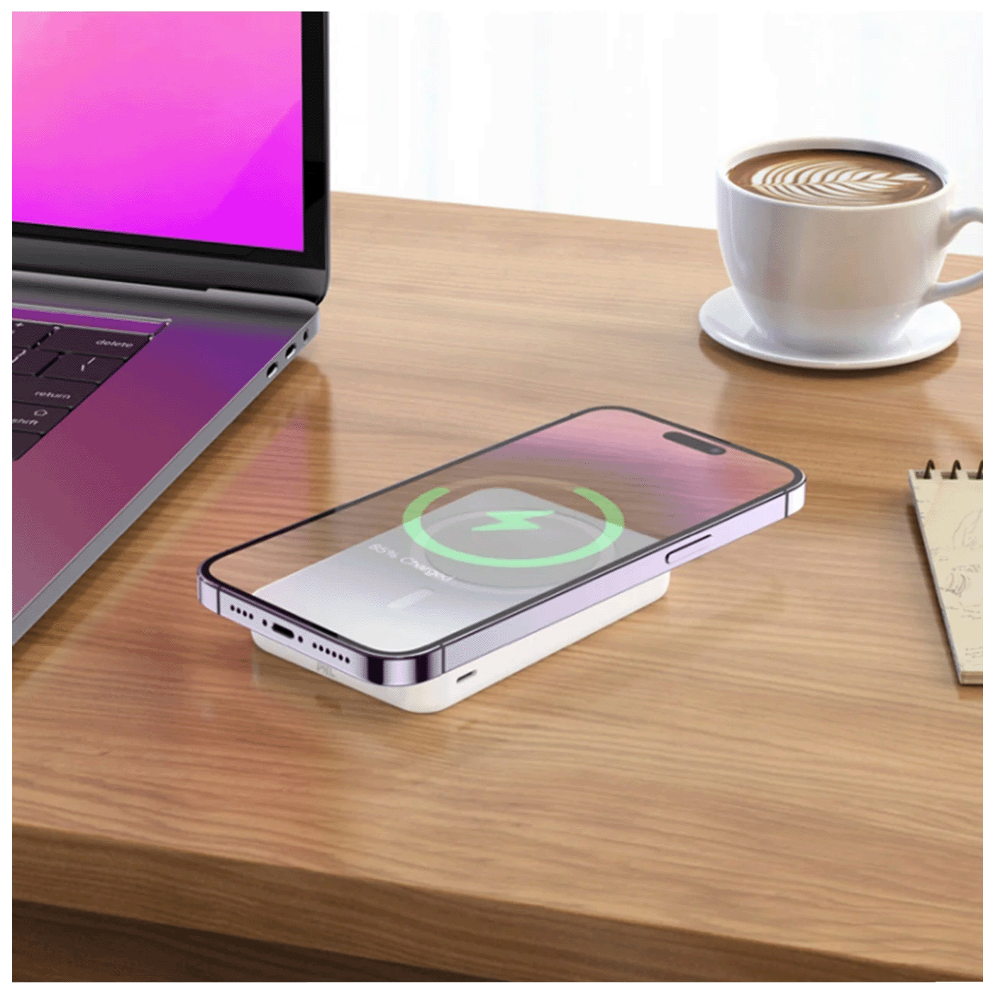 hoco. Punjač prijenosni, bežični, magnetic, 5000mAh, PD20W - J109 Easy