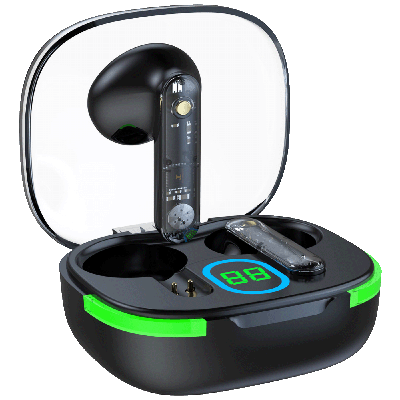 MeanIT Slušalica bežična, Bluetooth v5.3, crna - TWS B80
