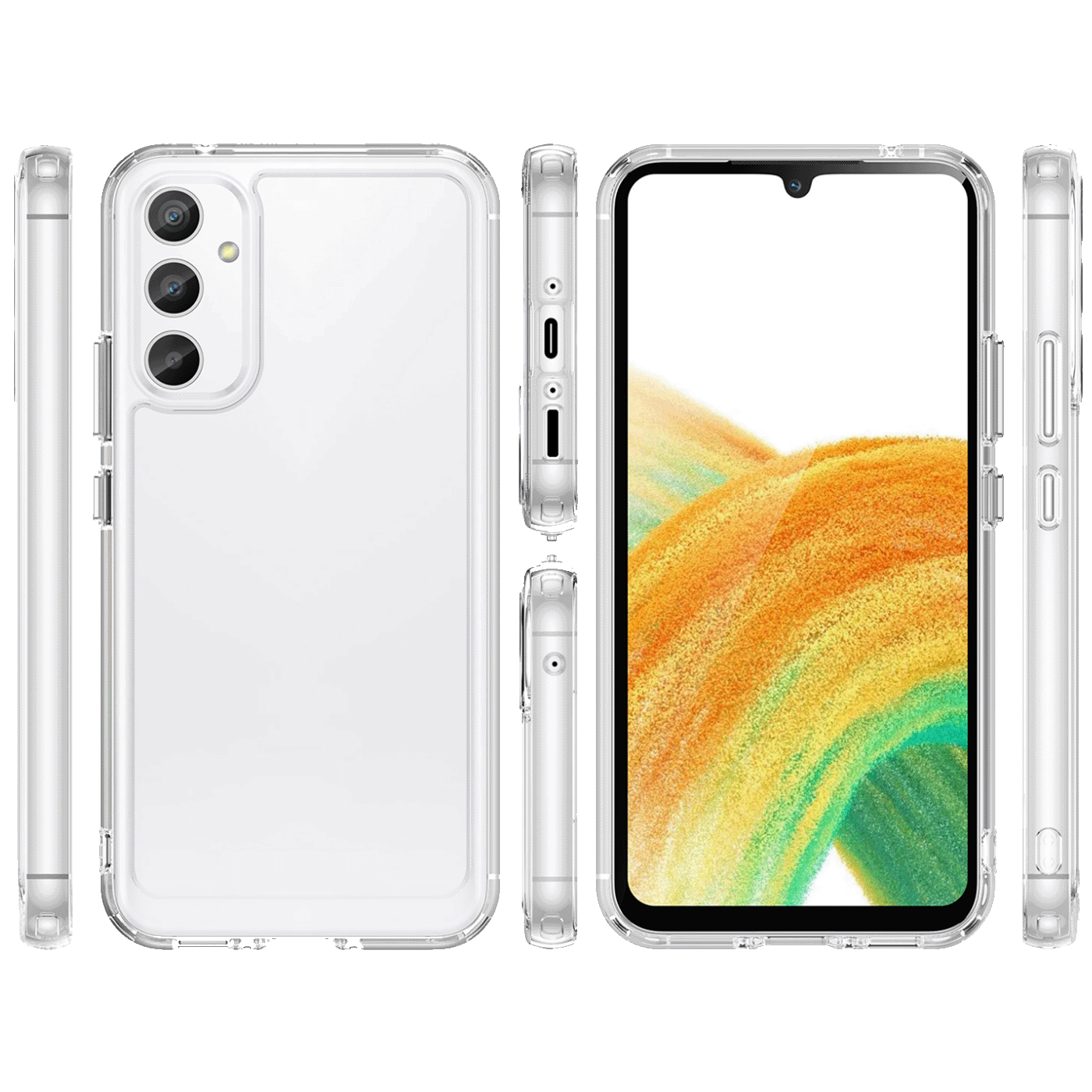 Samsung Maska za Samsung A34 5G, Transparent - TPU Phone Case A34 5G