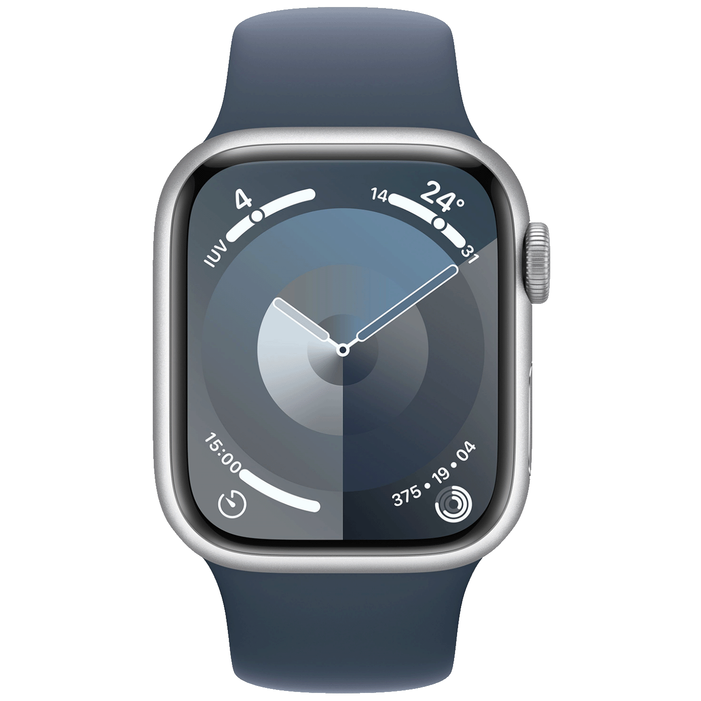 Apple Pametni sat, 1.69" LTPO OLED zaslon, vodootporan BT, WiFi - Watch Series 9 GPS 41mm Silver