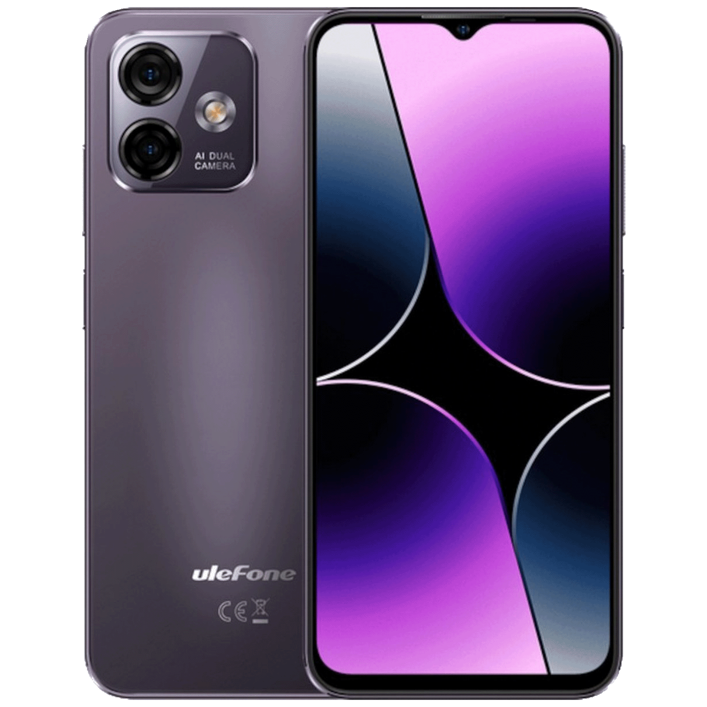 ulefone Smartphone 6.52", Octa Core 1.6GHz, RAM 8GB, 50 Mpixel - Note 16 Pro DS 8GB/128GB Violet EU