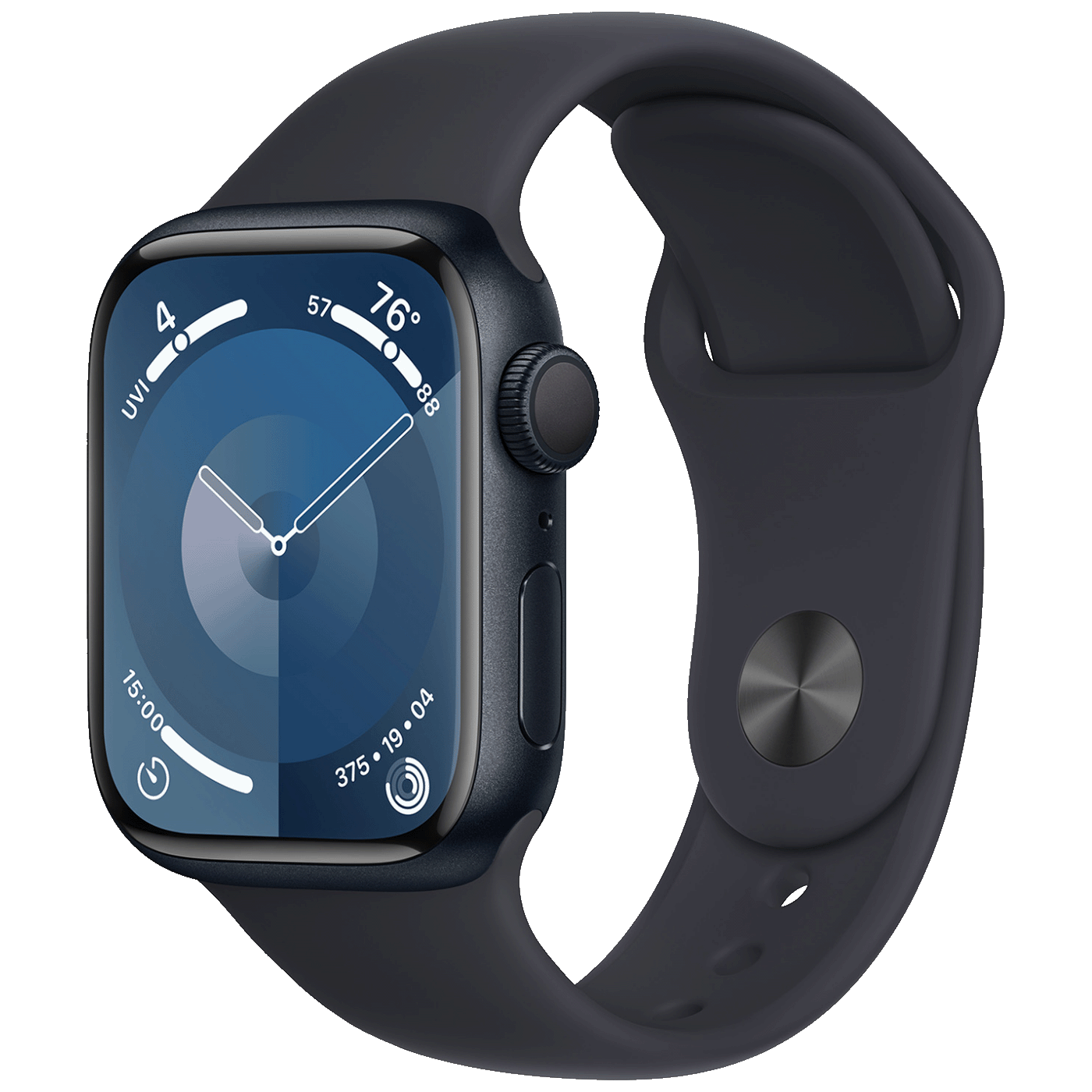 Apple SAT pametni, 1.9" LTPO OLED zaslon, vodootporan BT, WiFi - Watch Series 9 GPS 45mm Midnight